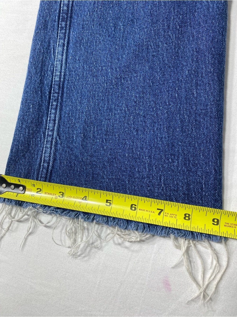Rag & Bone Peyton Mid-Rise Bootcut Blue Jeans Raw Hem Women’s Size 30 - Picture 10 of 15